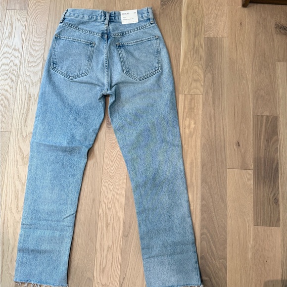 NWT AGOLDE High Rise Straight Crop in Zephyr - Picture 7 of 8